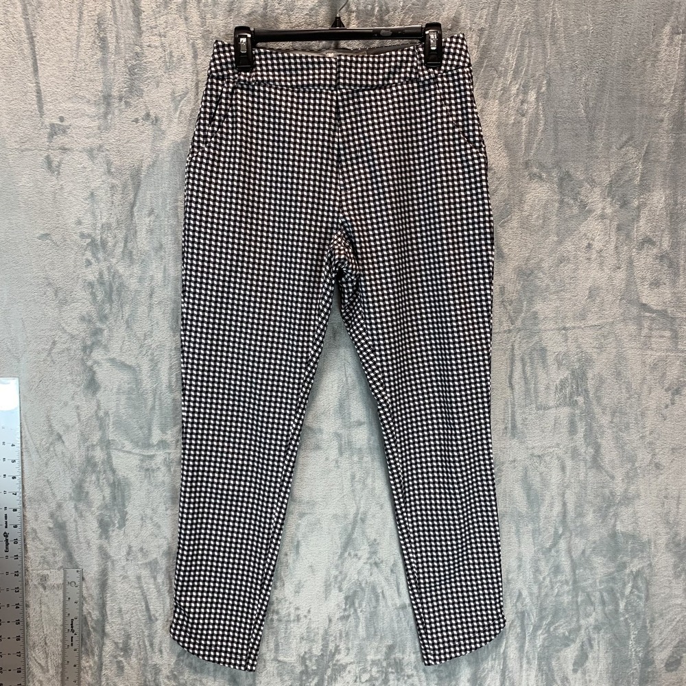 Peter Millar Women's Pants 4 Geometric Black White Print Golf Performance Ankle
